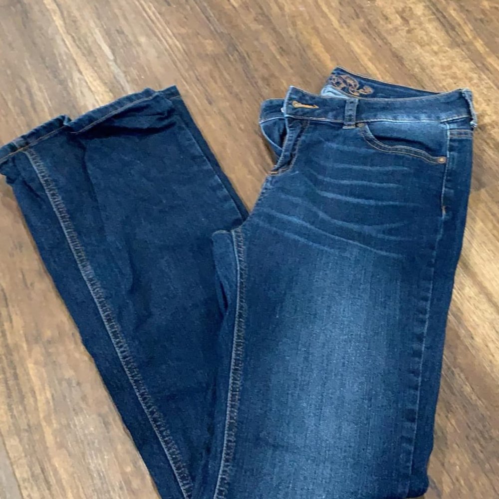 Wax Boot Cut Jeans